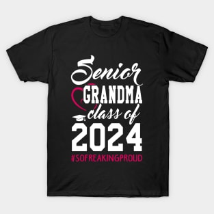 Class of 2024 Grandmother Senior Gifts Funny Senior Grandma T-Shirt